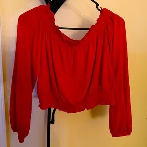 Divided by H&M Red Crop Top Sz M
